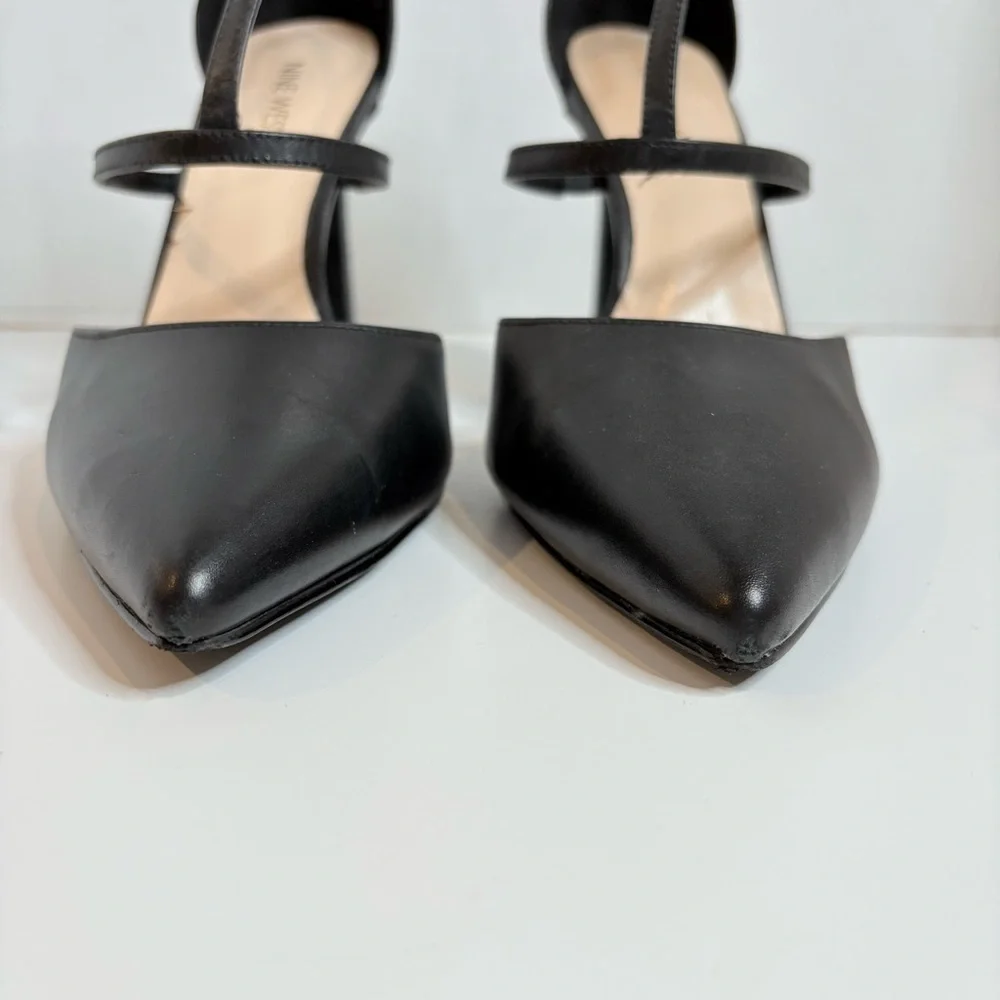Nine West Black stiletto ankle strap Heels women’s size 10 - Picture 7 of 14